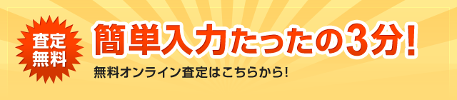 簡単入力たったの3分！